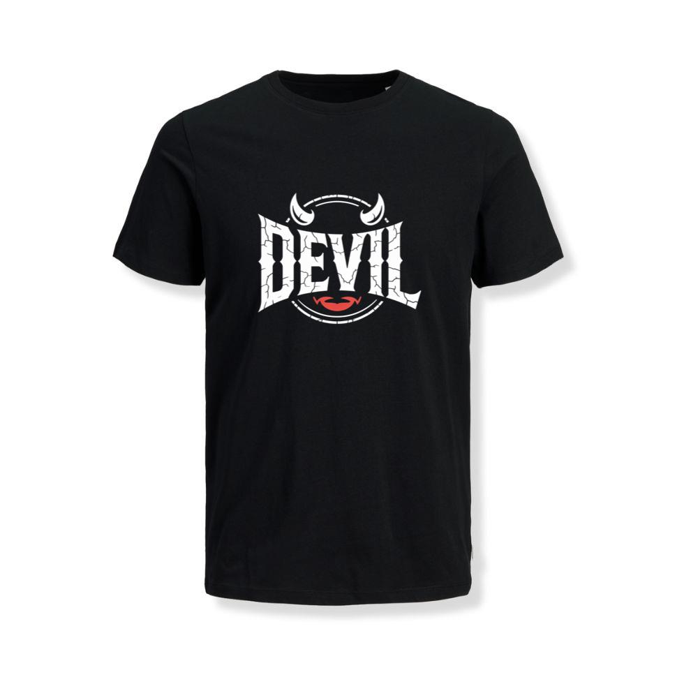 Devil Horns Typography Graphic T-Shirts