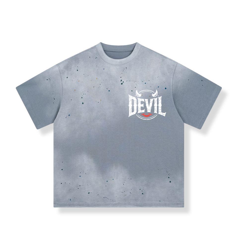 Devil Horns Typography Graphic T-Shirts