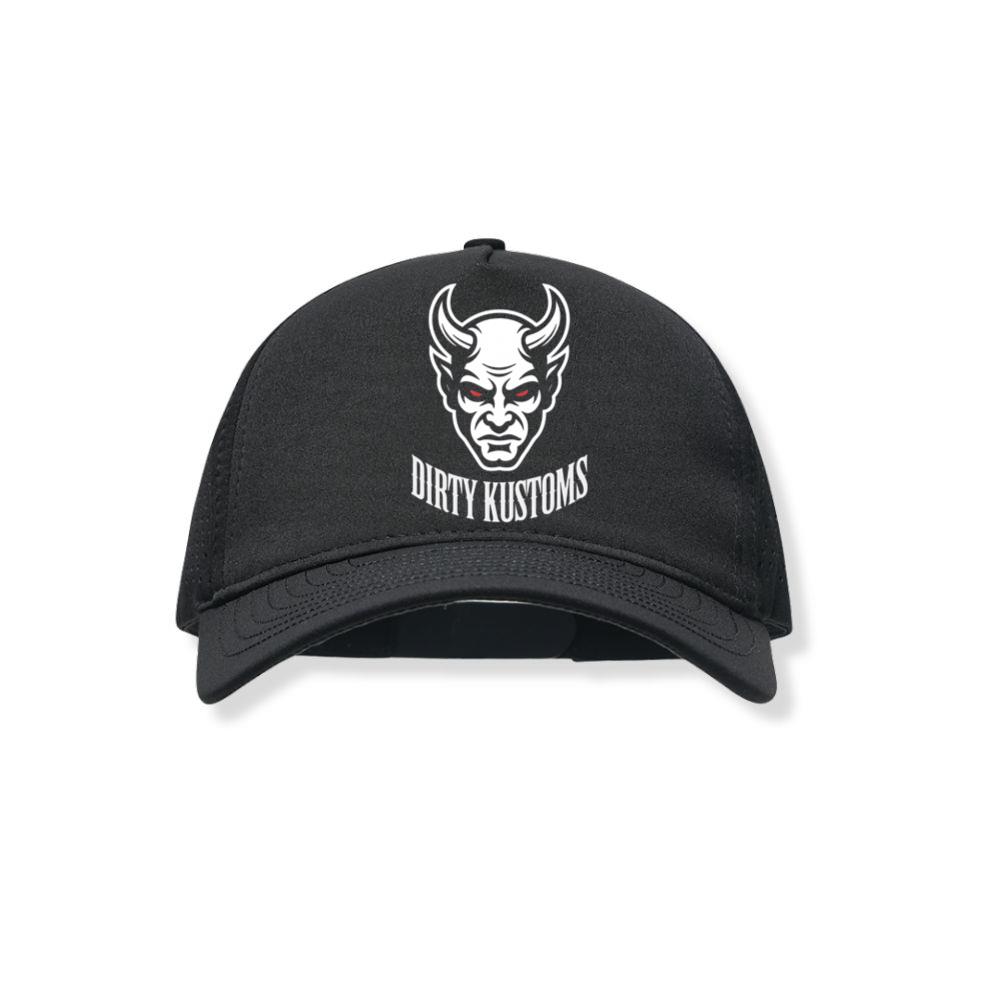 Dirty Kustoms Devil Head Graphic Black Hat