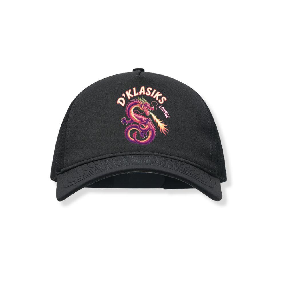 Dklasiks Lounge Dragon Retro Style Design Black Hat