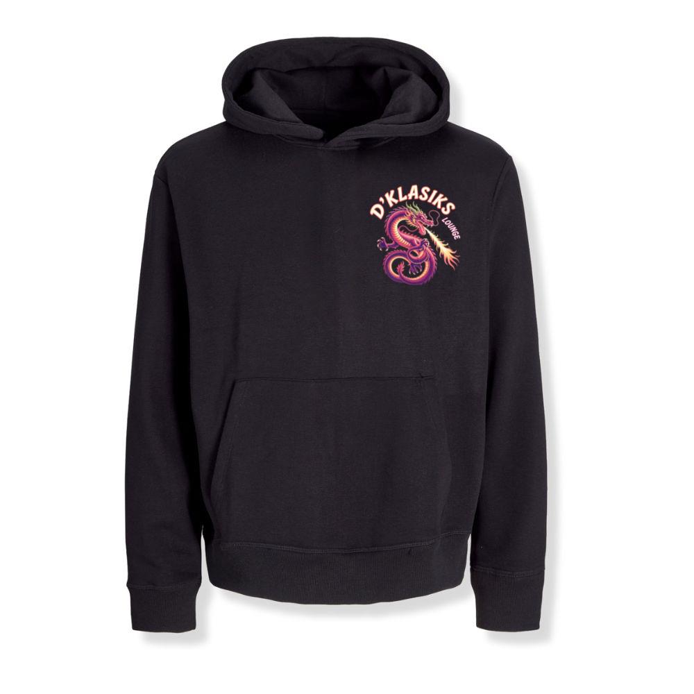 Dklasiks Lounge Dragon Retro Style Design Hoodie Enterthefit