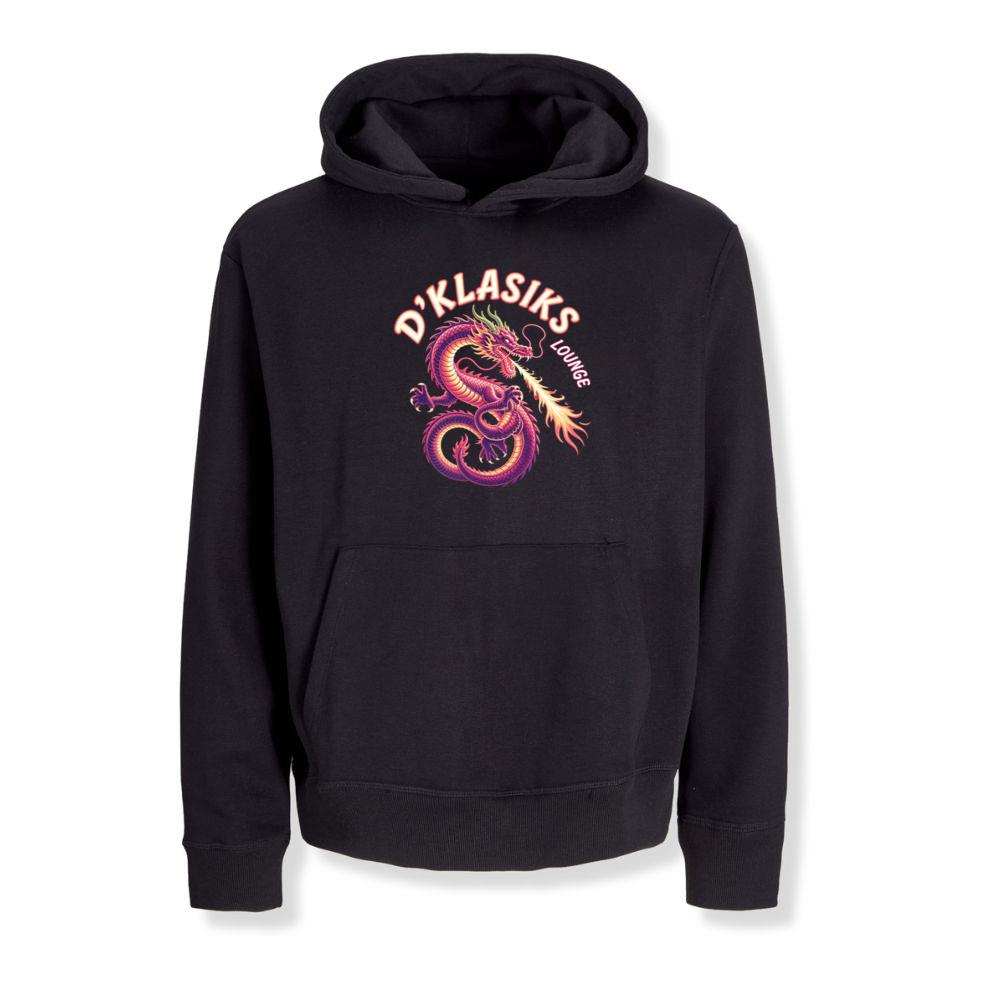 Dklasiks Lounge Dragon Retro Style Design Hoodies