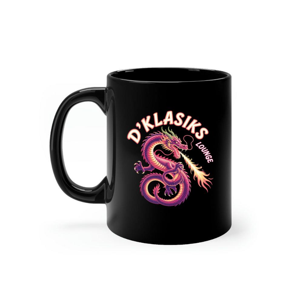 Dklasiks Lounge Dragon Retro Style Design Mug