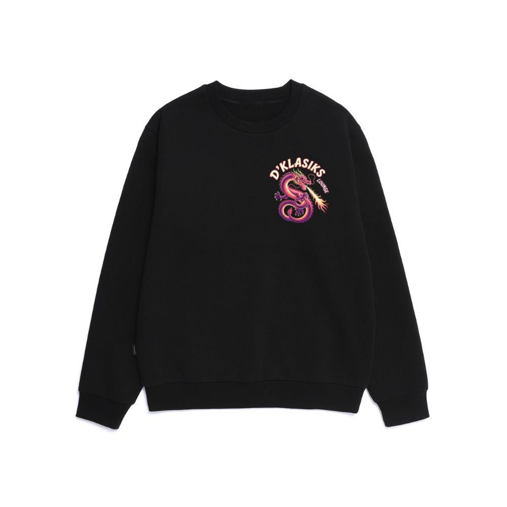 Dklasiks Lounge Dragon Retro Style Design Sweatshirt