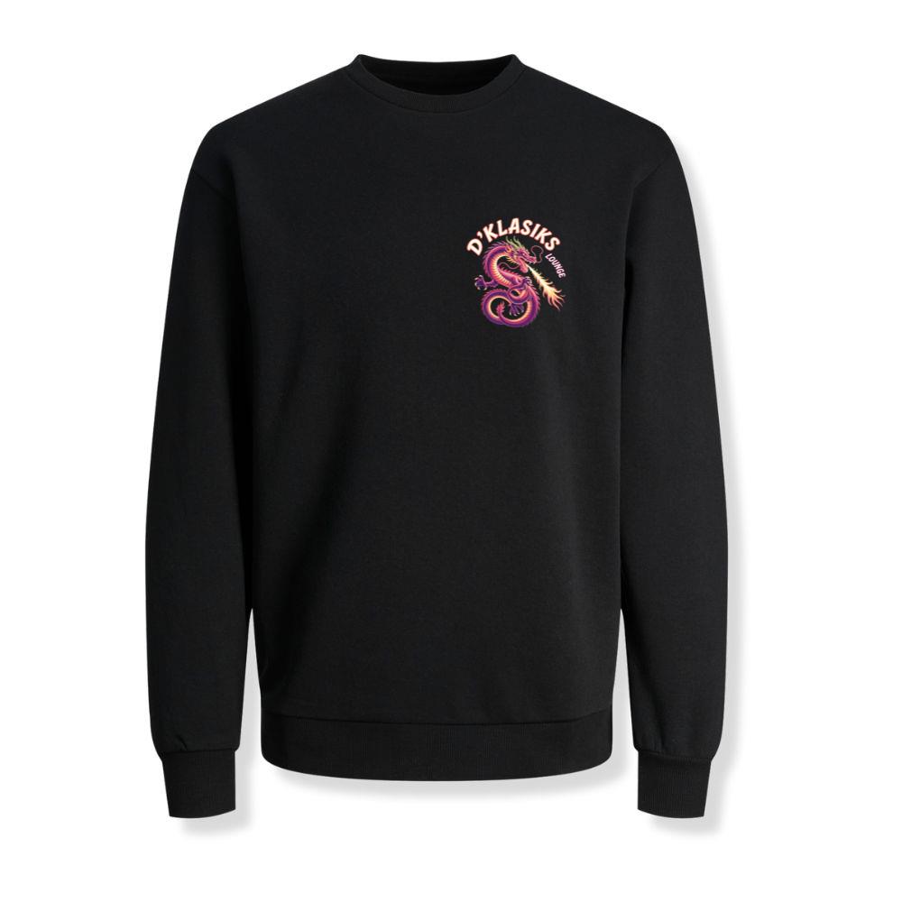 Dklasiks Lounge Dragon Retro Style Design Sweatshirt