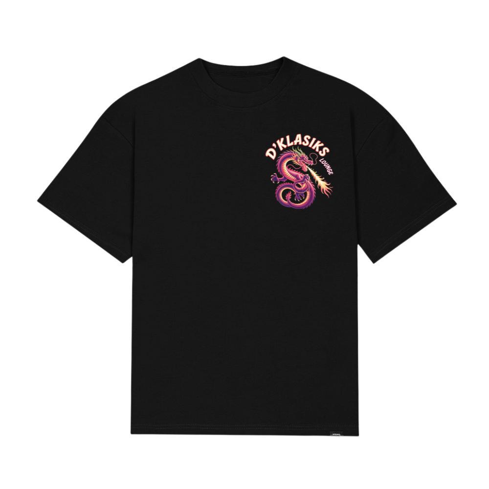 Dklasiks Lounge Dragon Retro Style Design T-Shirt