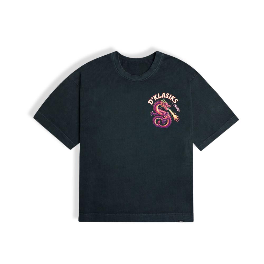 Dklasiks Lounge Dragon Retro Style Design T-Shirt