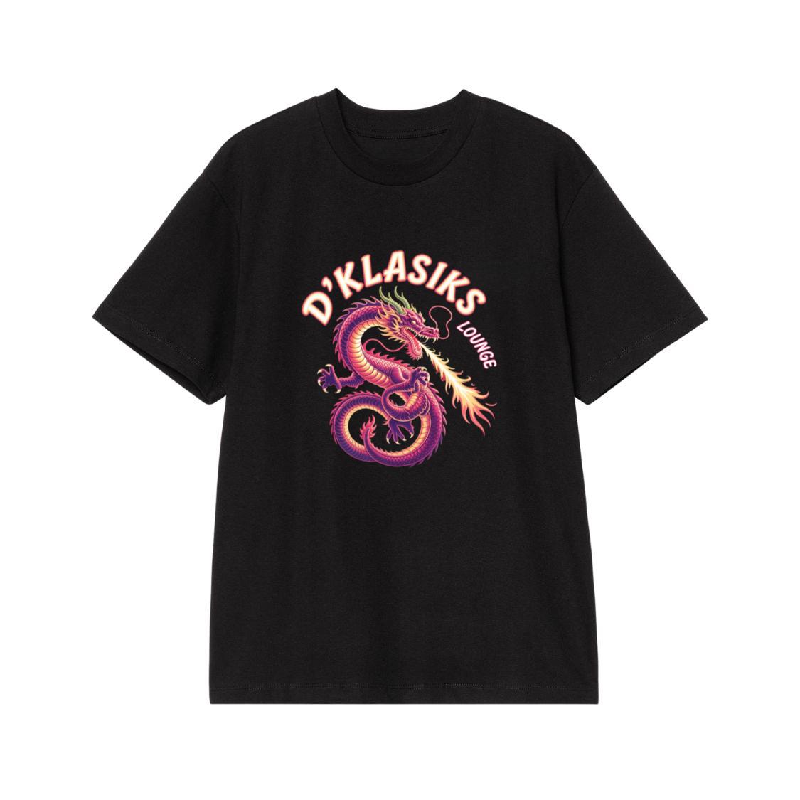 Dklasiks Lounge Dragon Retro Style Design T-Shirt