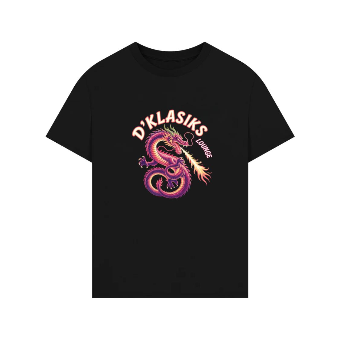 Dklasiks Lounge Dragon Retro Style Design T-Shirt