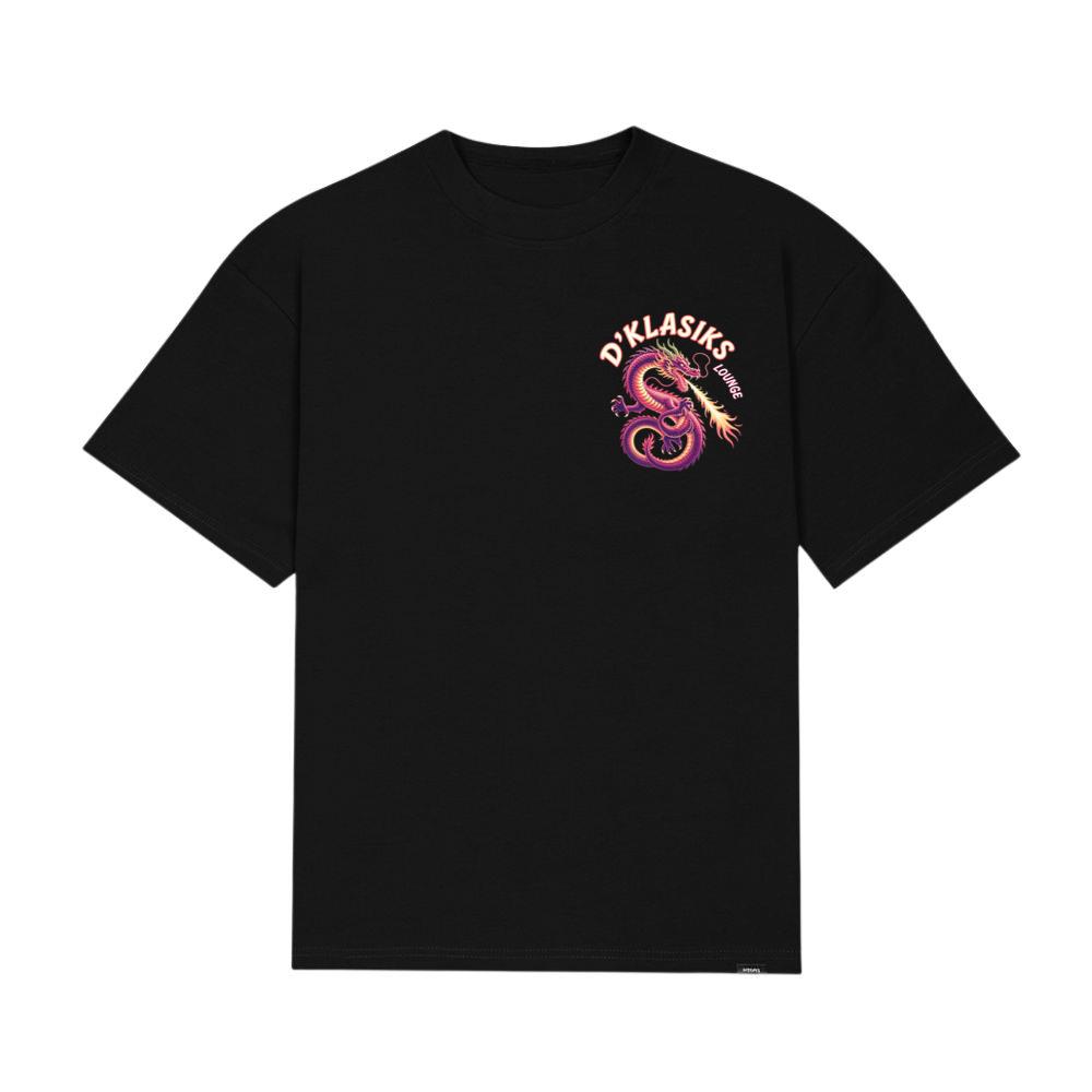 Dklasiks Lounge Dragon Retro Style Design T-Shirt