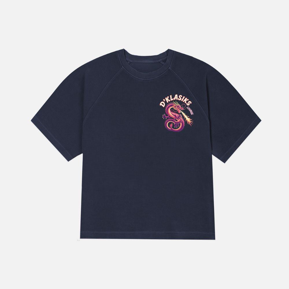 Dklasiks Lounge Dragon Retro Style Design T-Shirt