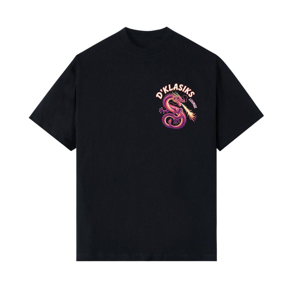Dklasiks Lounge Dragon Retro Style Design T-Shirts
