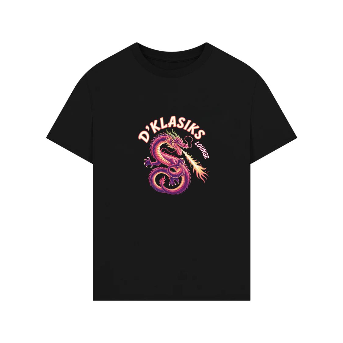 Dklasiks Lounge Dragon Retro Style Design T-Shirts