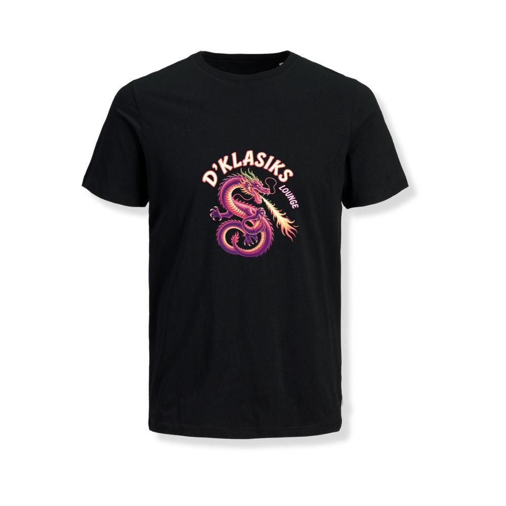 Dklasiks Lounge Dragon Retro Style Design T-Shirts