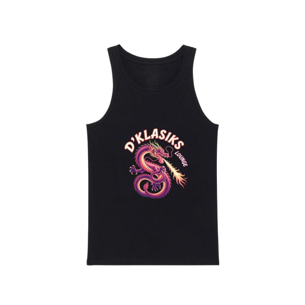 Dklasiks Lounge Dragon Retro Style Design Tank Top