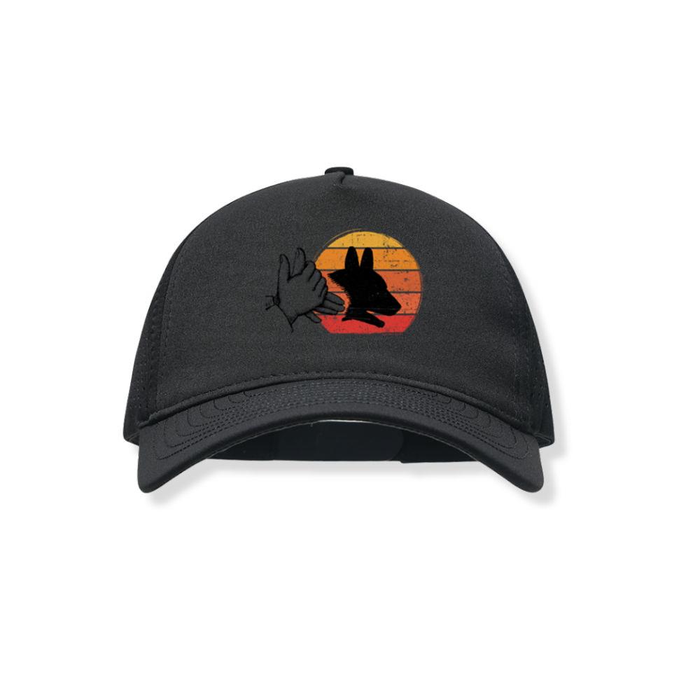 Dog Shadow Art Animal Rescue Pet Lover Graphic Black Hat