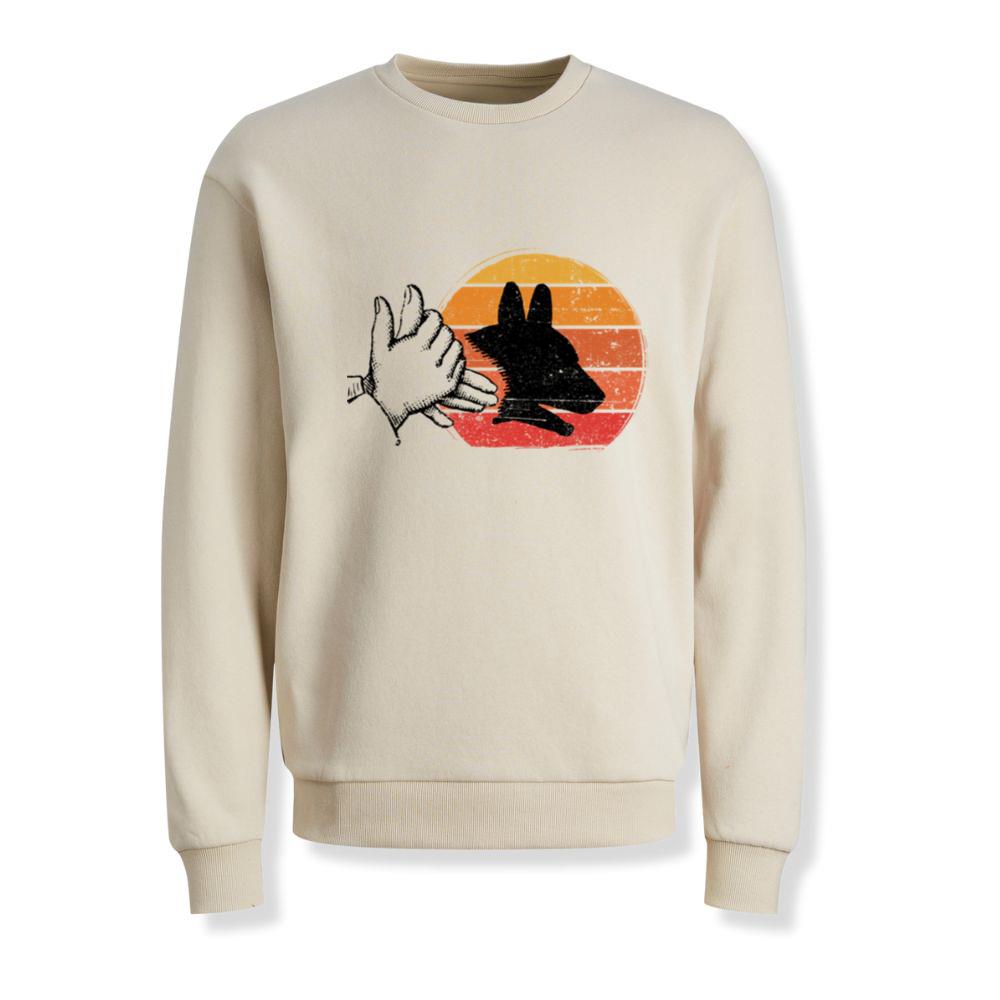 Dog Shadow Art Animal Rescue Pet Lover Graphic Sweatshirt 2 Dog Shadow Art Animal Rescue Pet Lover Graphic Sweatshirt - Image 2