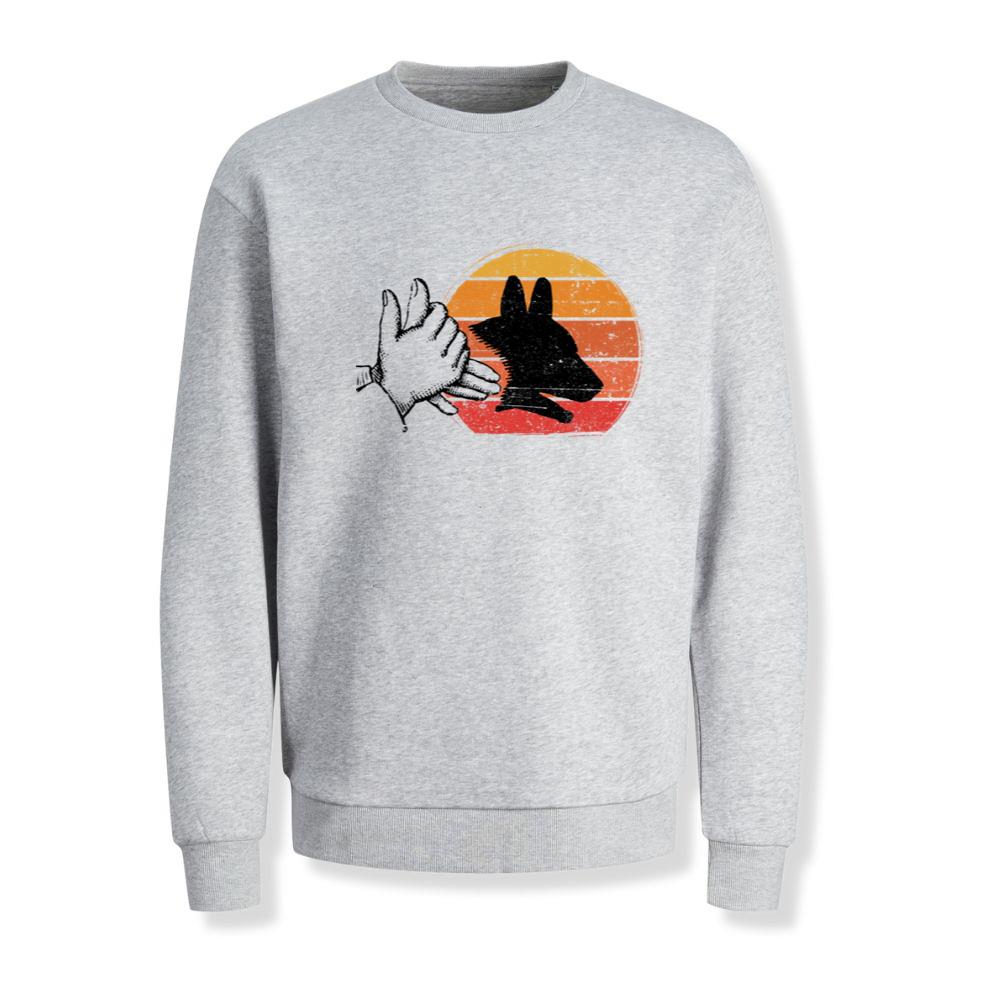 Dog Shadow Art Animal Rescue Pet Lover Graphic Sweatshirt