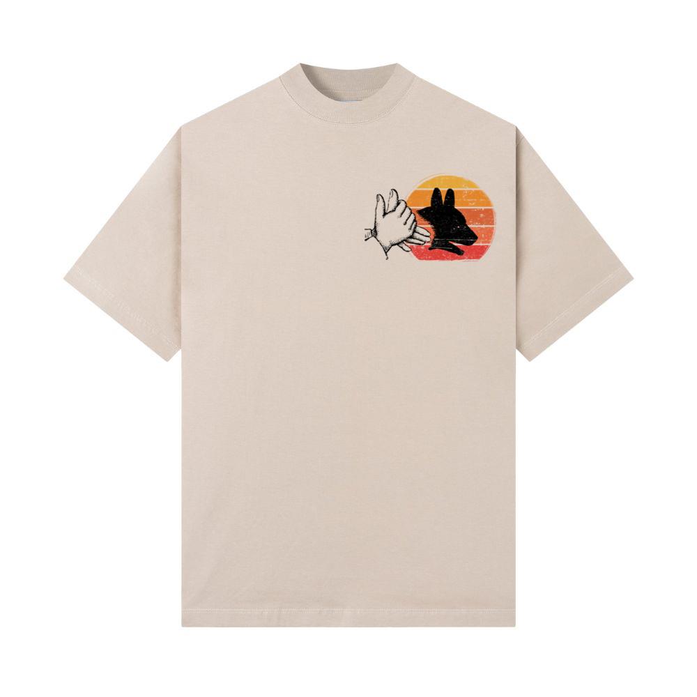 Dog Shadow Art Animal Rescue Pet Lover Graphic T-Shirt