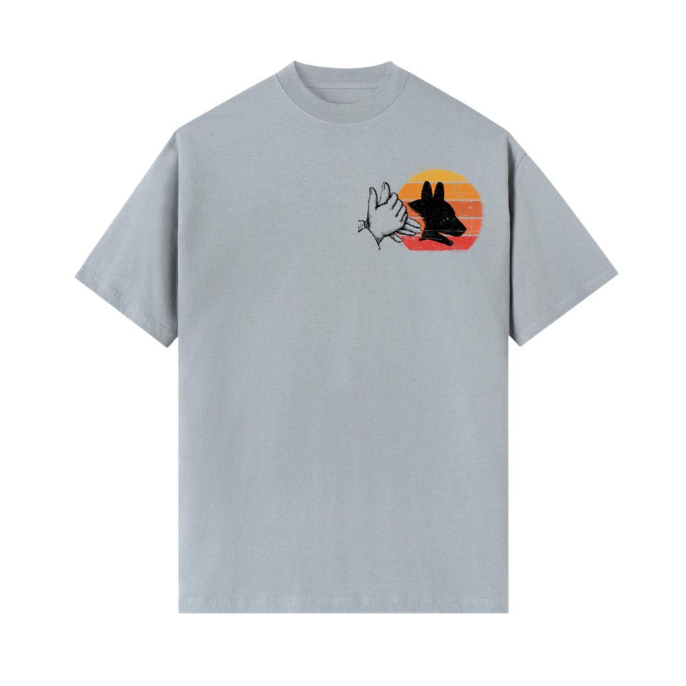 Dog Shadow Art Animal Rescue Pet Lover Graphic T-Shirt - Image 2