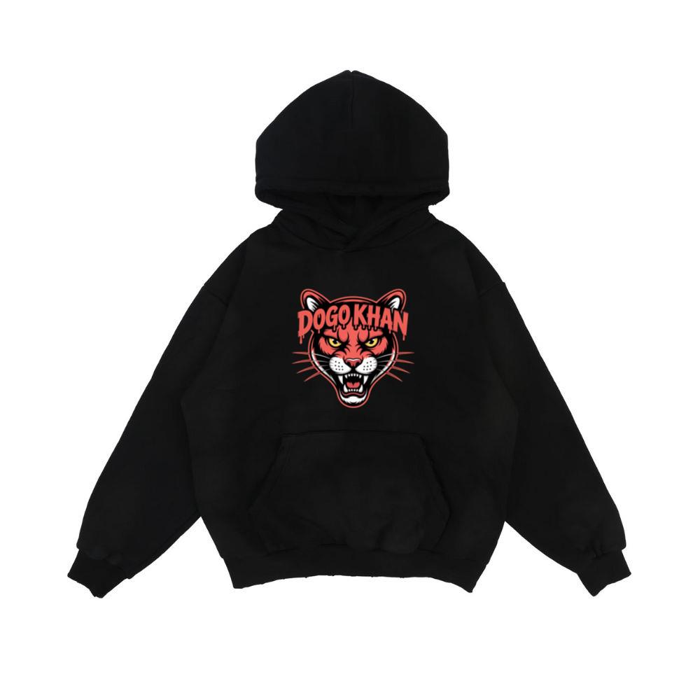 Dogokhan Tiger Head Retro Graphic Design Hoodie