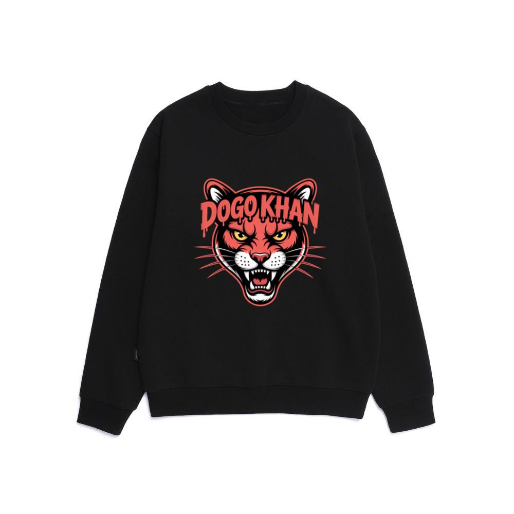 Dogokhan Tiger Head Retro Graphic Design Sweatshirt