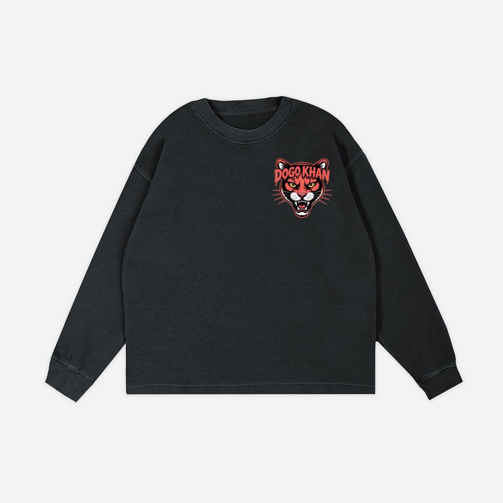 Dogokhan Tiger Head Retro Graphic Design Sweatshirt