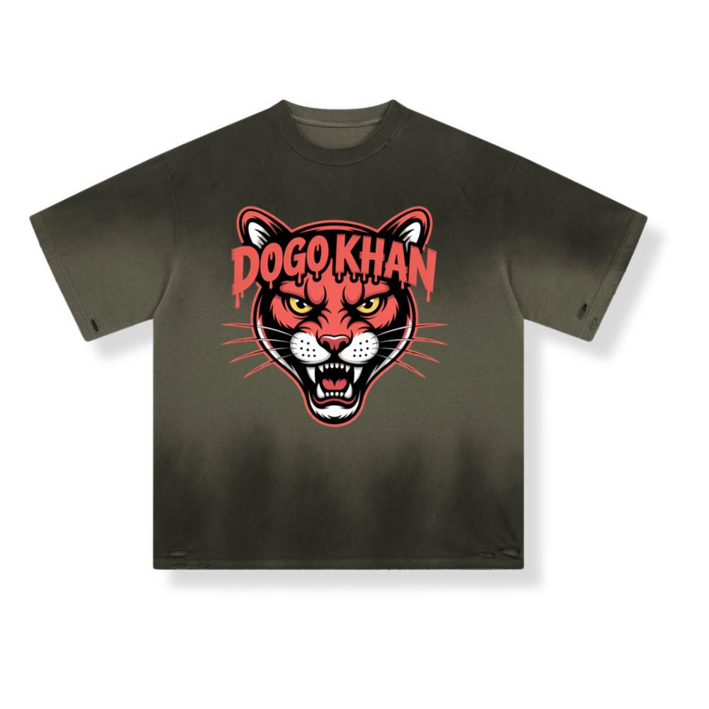 Dogokhan Tiger Head Retro Graphic Design T-Shirt - Image 2