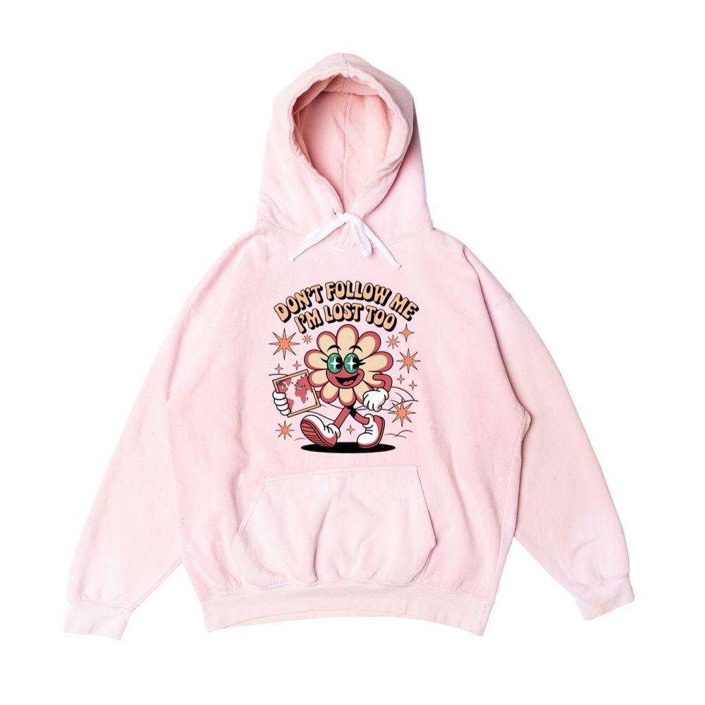 Don’t Follow Me I’m Lost Too Funny Flower Character Hoodie