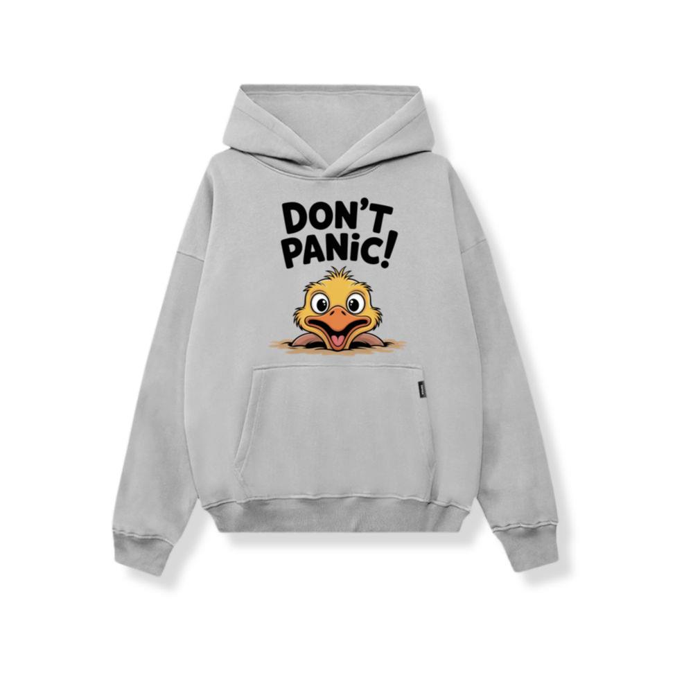Don’t Panic Surprised Duck Cartoon Artwork Hoodie