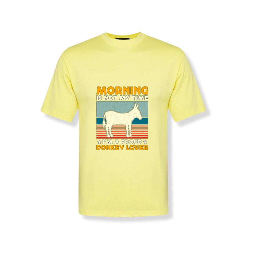 Donkey Lover Morning Is Not My Time Farm Animal T-Shirts