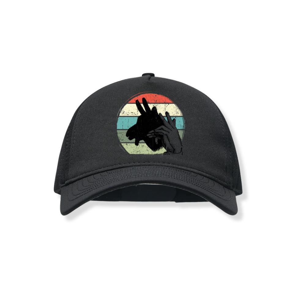 Donkey Shadow Art Animal Rescue Farm Animal Lover Design Black Hat