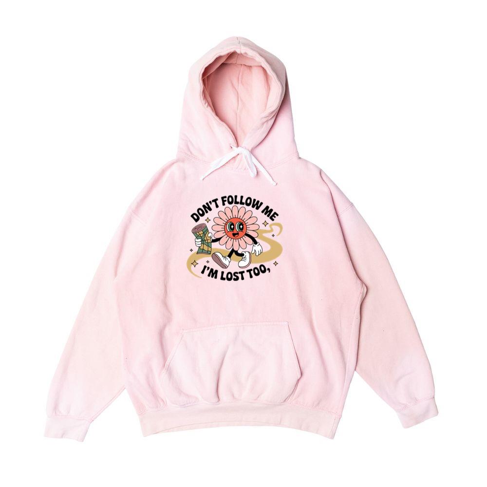 Dont Follow Me Im Lost Too Funny Cartoon Design Hoodie