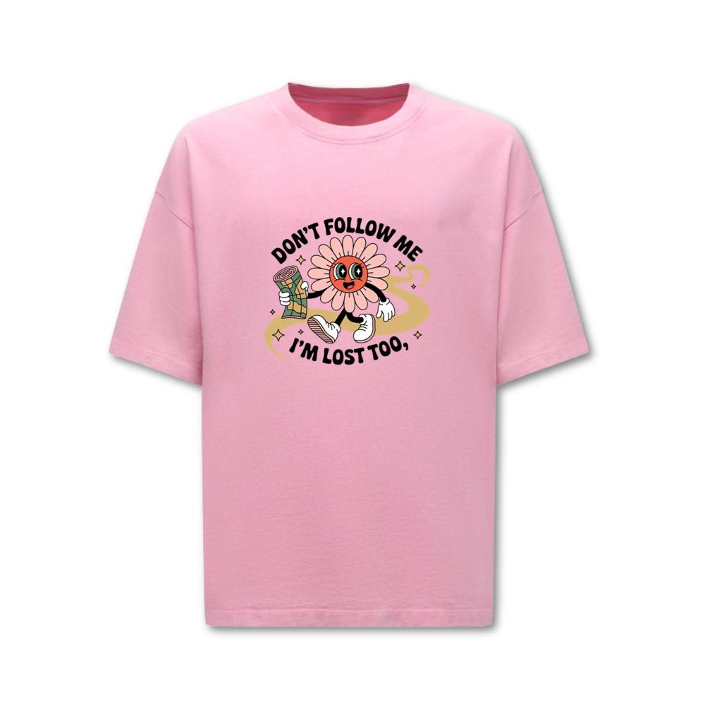 Dont Follow Me Im Lost Too Funny Cartoon Design T-Shirt