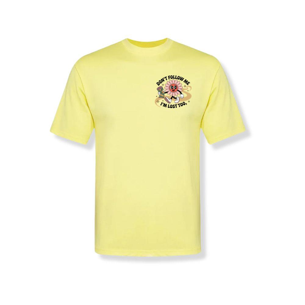 Dont Follow Me Im Lost Too Funny Cartoon Design T-Shirt