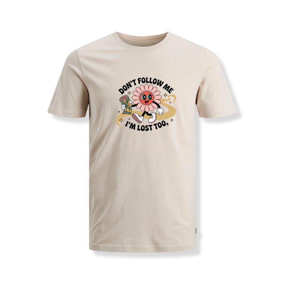Dont Follow Me Im Lost Too Funny Cartoon Design T-Shirts