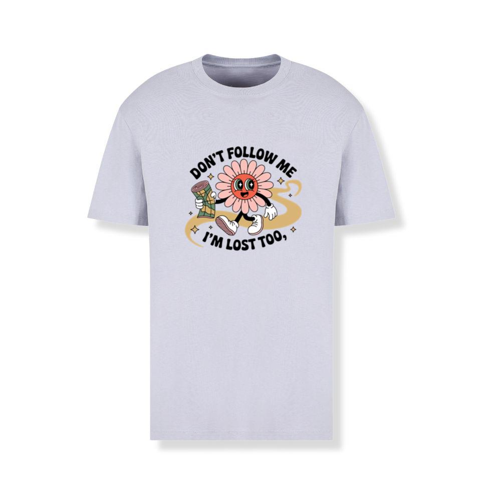 Dont Follow Me Im Lost Too Funny Cartoon Design T-Shirts