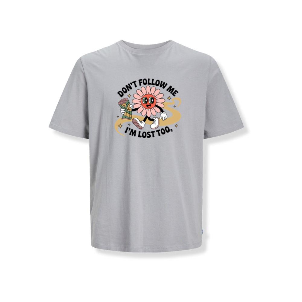 Dont Follow Me Im Lost Too Funny Cartoon Design T-Shirts