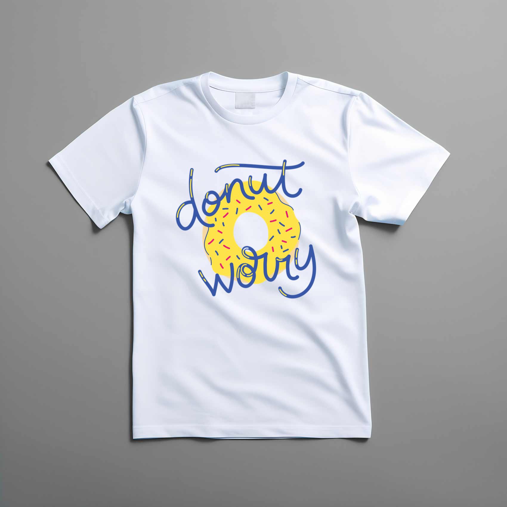 Donut Worry Happy New Year Top Tee Shirt