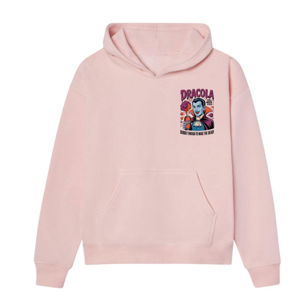 Dracula Retro Vampire Funny Drink Poster Style Hoodie