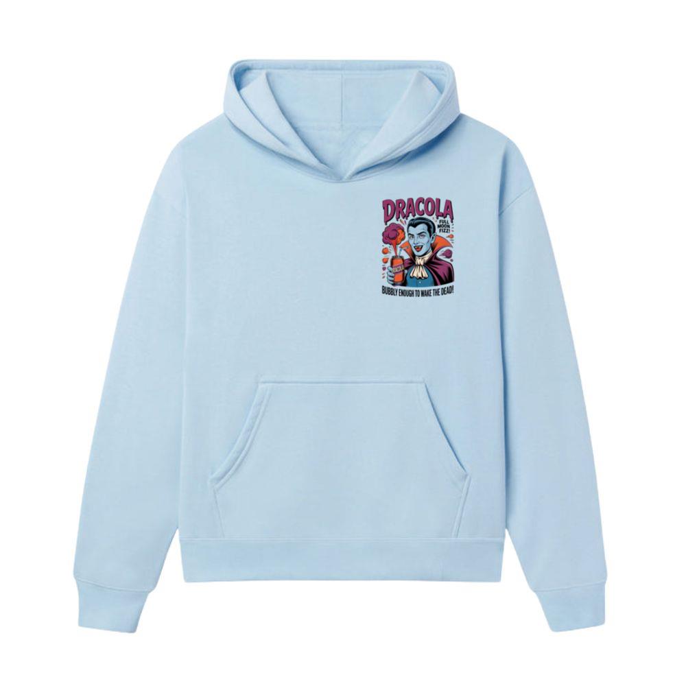 Dracula Retro Vampire Funny Drink Poster Style Hoodie