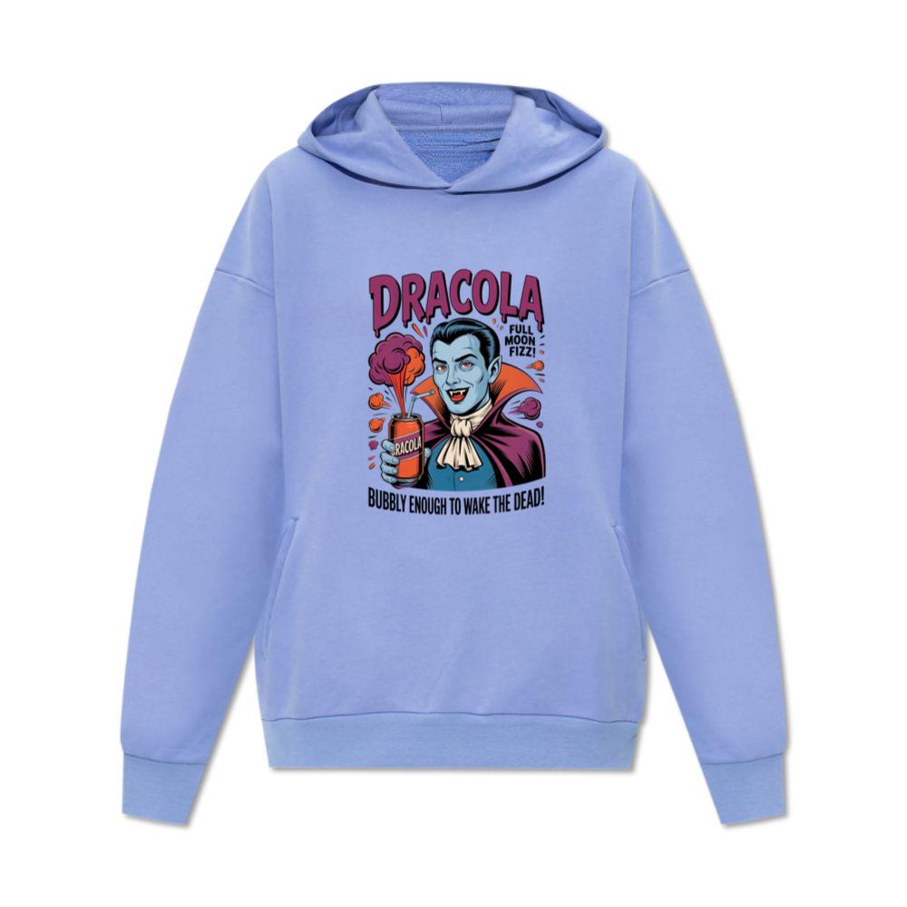 Dracula Retro Vampire Funny Drink Poster Style Hoodie