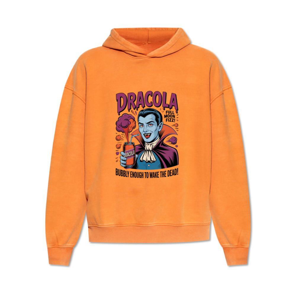 Dracula Retro Vampire Funny Drink Poster Style Hoodie