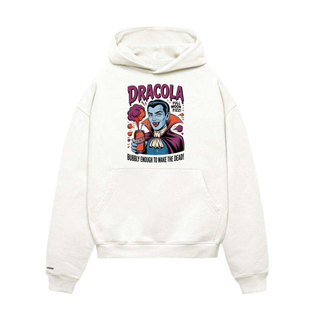 Dracula Retro Vampire Funny Drink Poster Style Hoodie