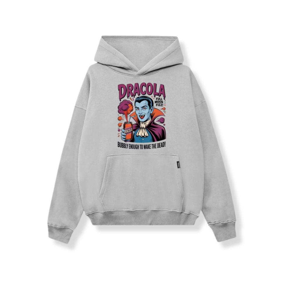Dracula Retro Vampire Funny Drink Poster Style Hoodie