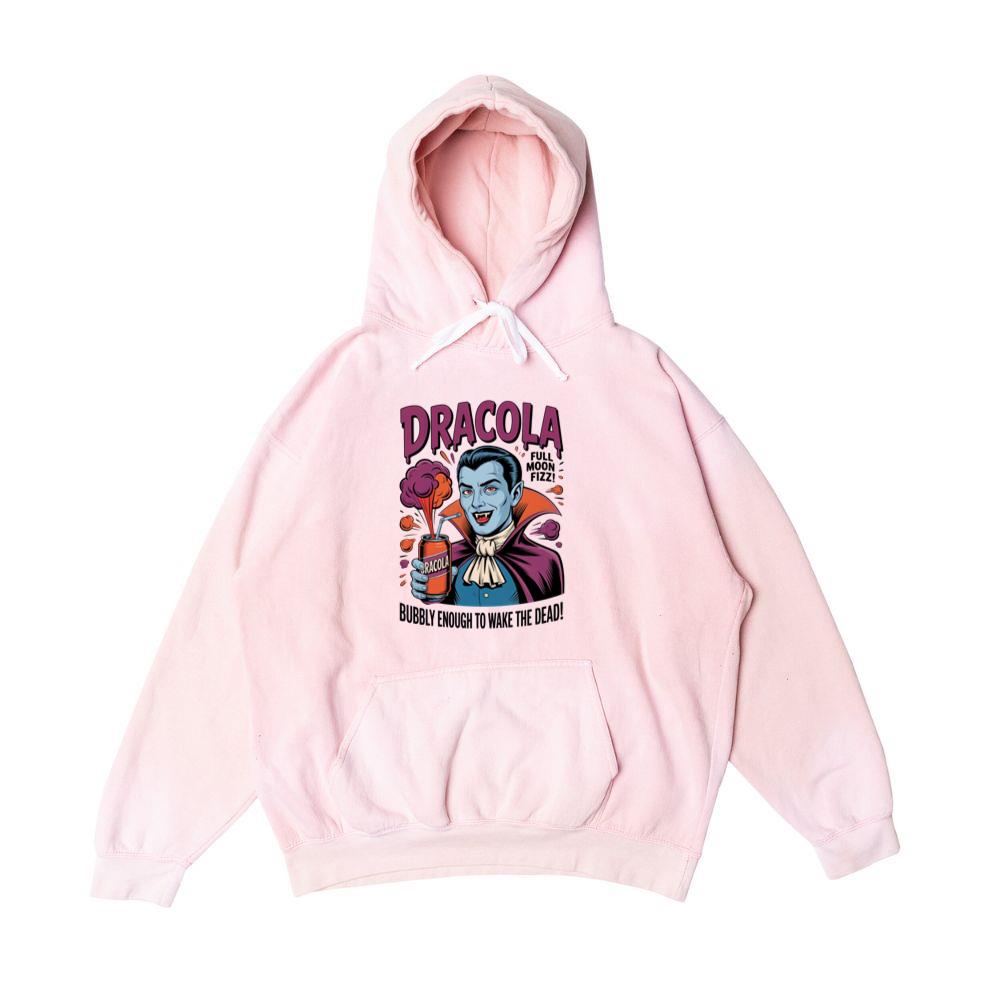 Dracula Retro Vampire Funny Drink Poster Style Hoodie