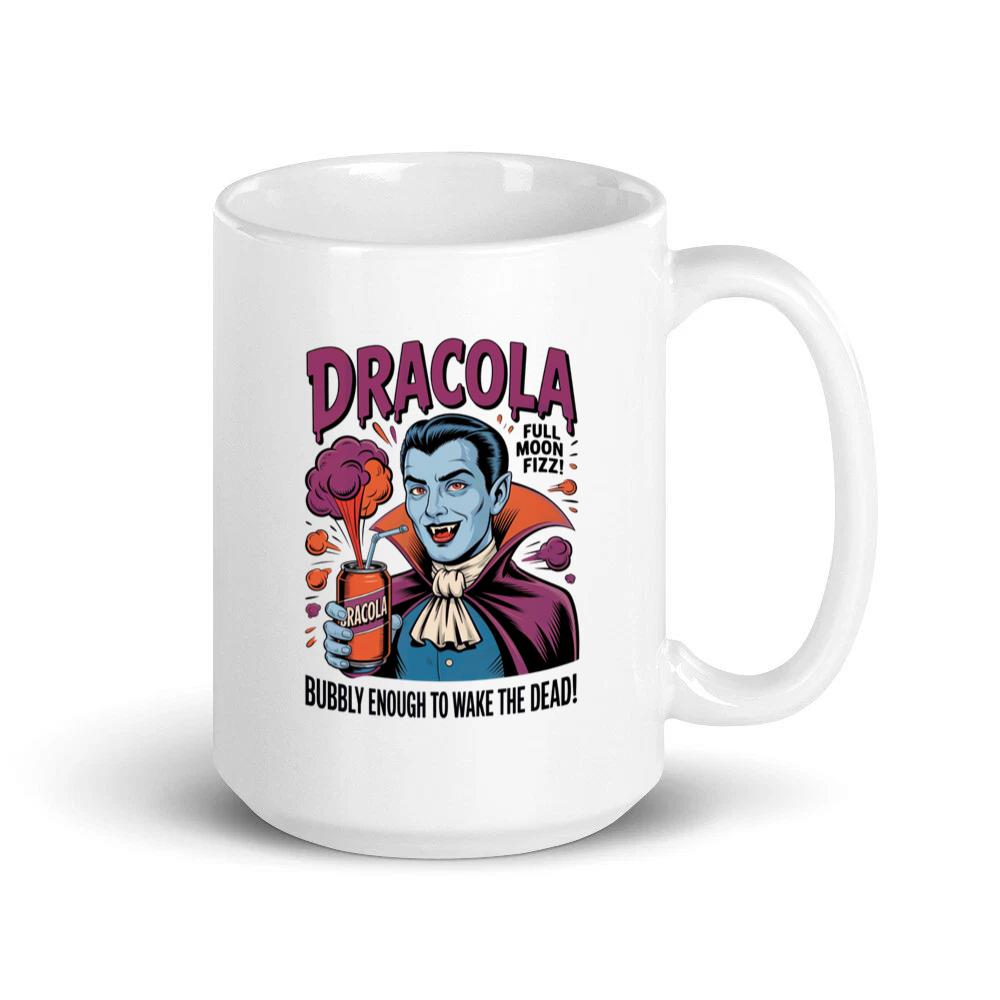 Dracula Retro Vampire Funny Drink Poster Style Mug