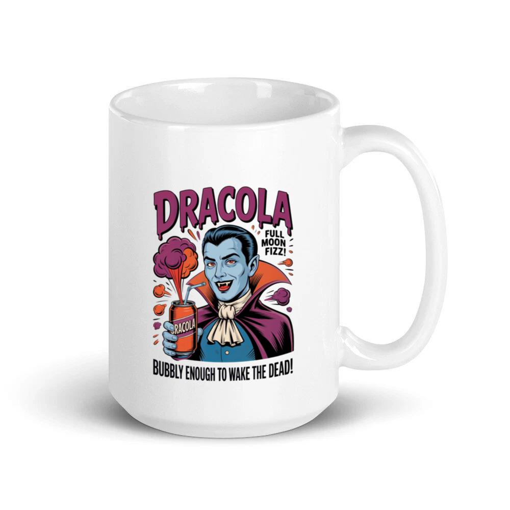 Dracula Retro Vampire Funny Drink Poster Style Mug