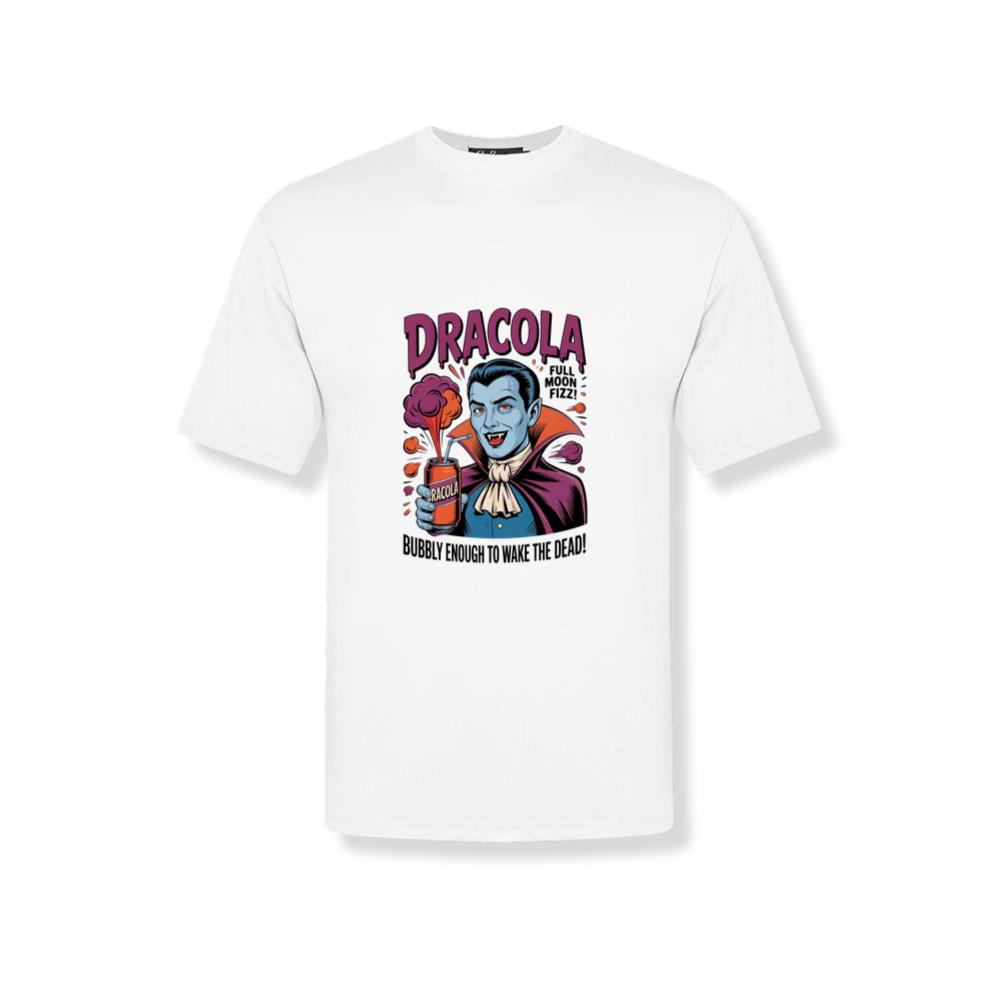 Dracula Retro Vampire Funny Drink Poster Style T-Shirts