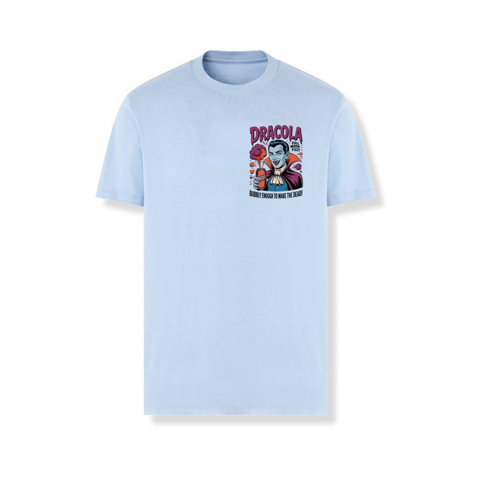 Dracula Retro Vampire Funny Drink Poster Style T-Shirts